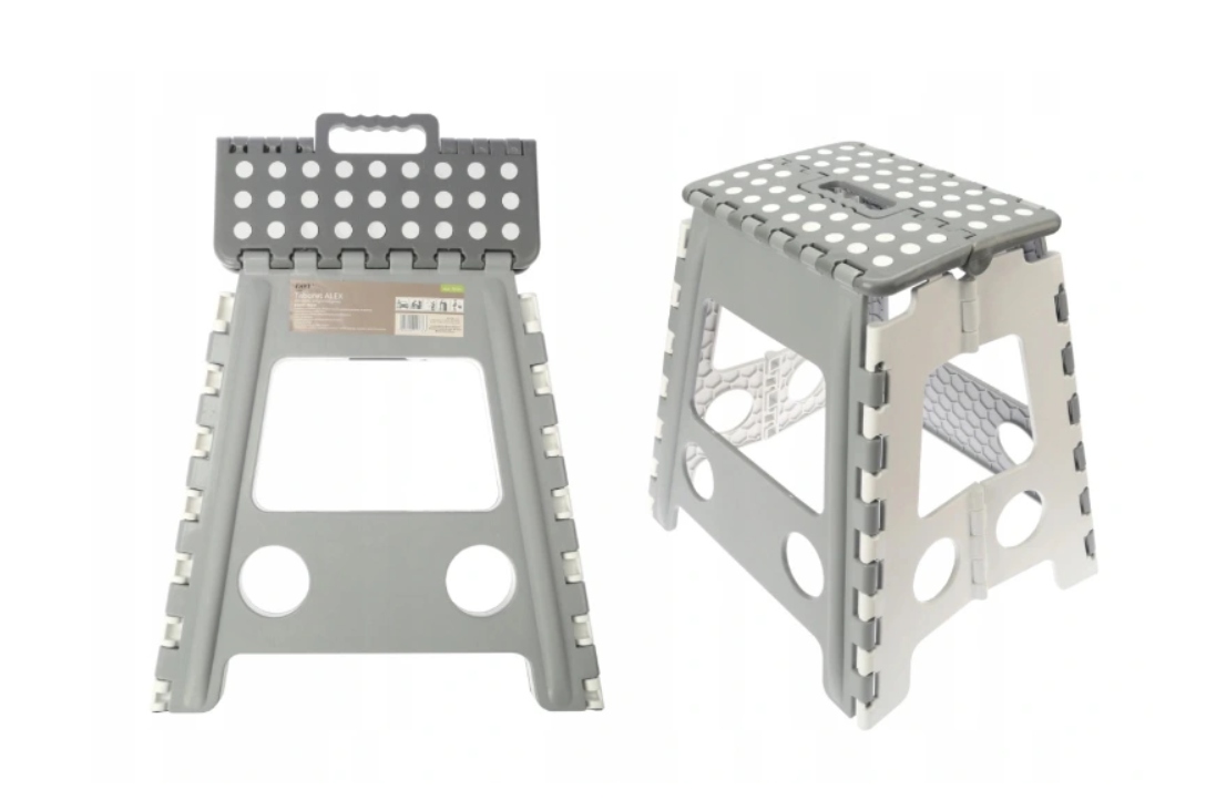 STOŁEK TABORET SKŁADANY ROZKŁADANY RAVI WYS.39CM