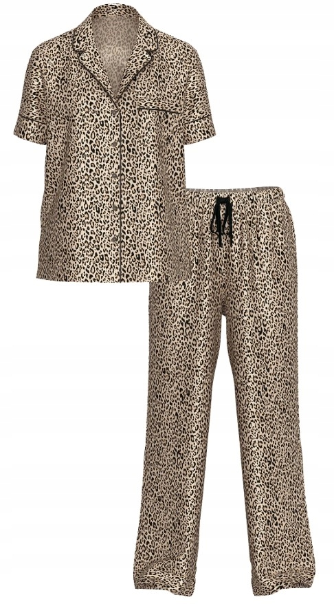 Saténové pyžamo Victoria's Secret panterka S (M) Regular