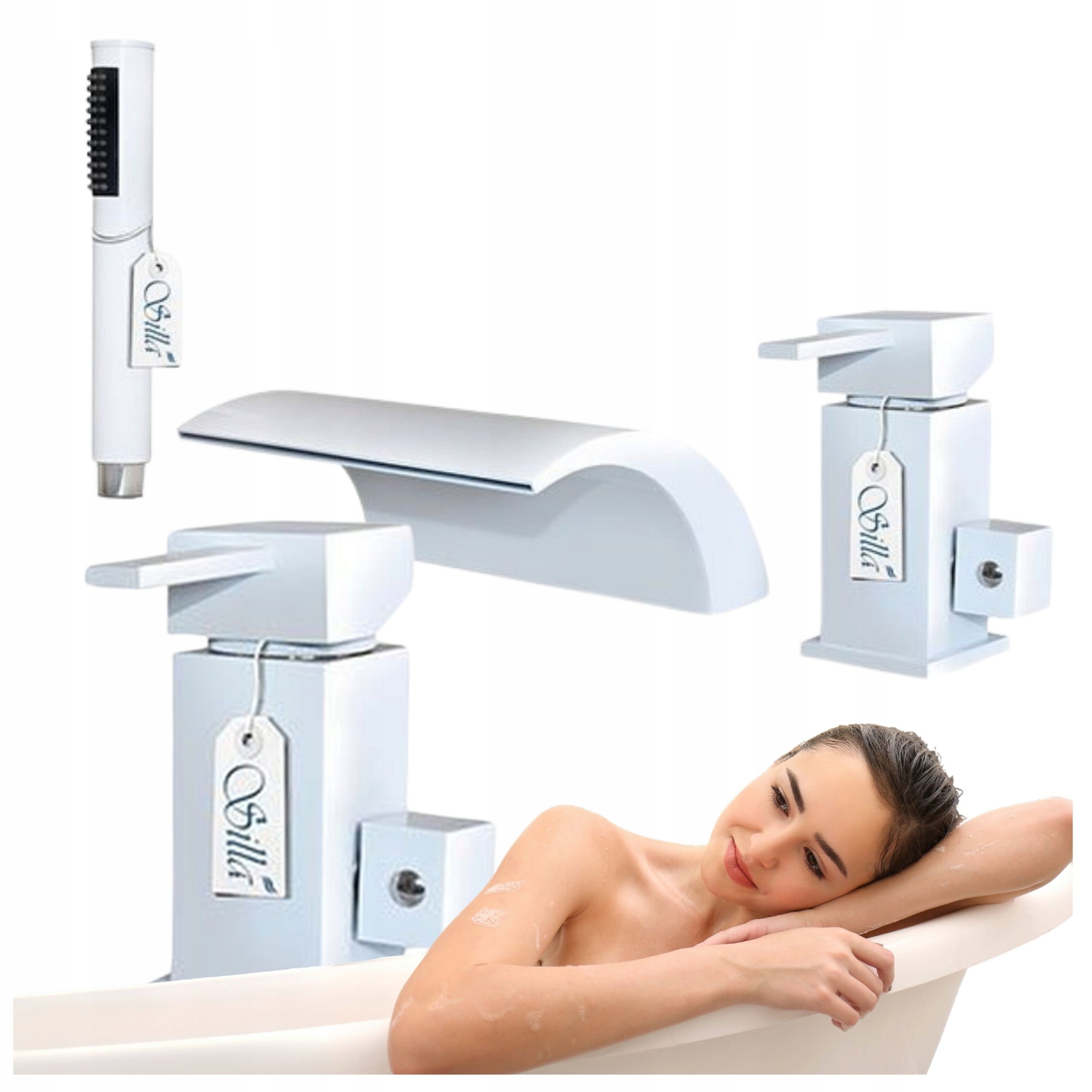 Vanová Baterie Cascade 3-OTVOROVÁ Vanová Bílá Kaskáda