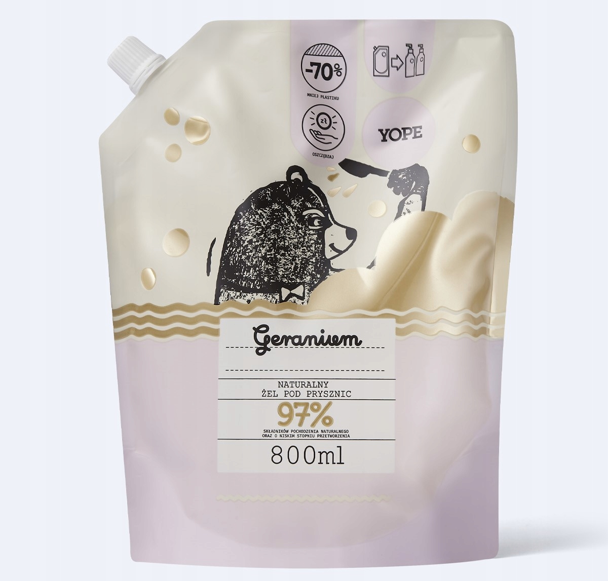 YOPE Żel pod prysznic Geranium REFILL 800 ml Marka YOPE