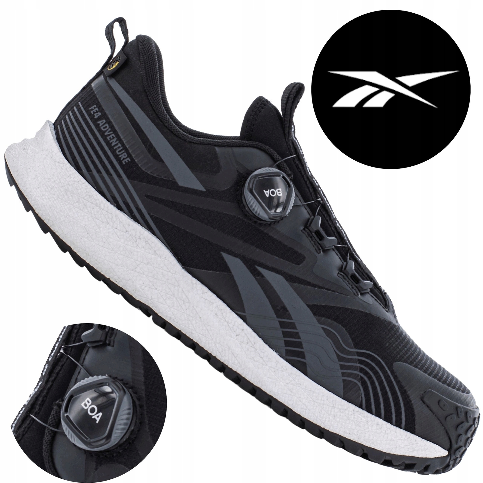 Buty robocze męskie adidasy lekkie z zapięciem Boa Reebok IB3613 S1P 44