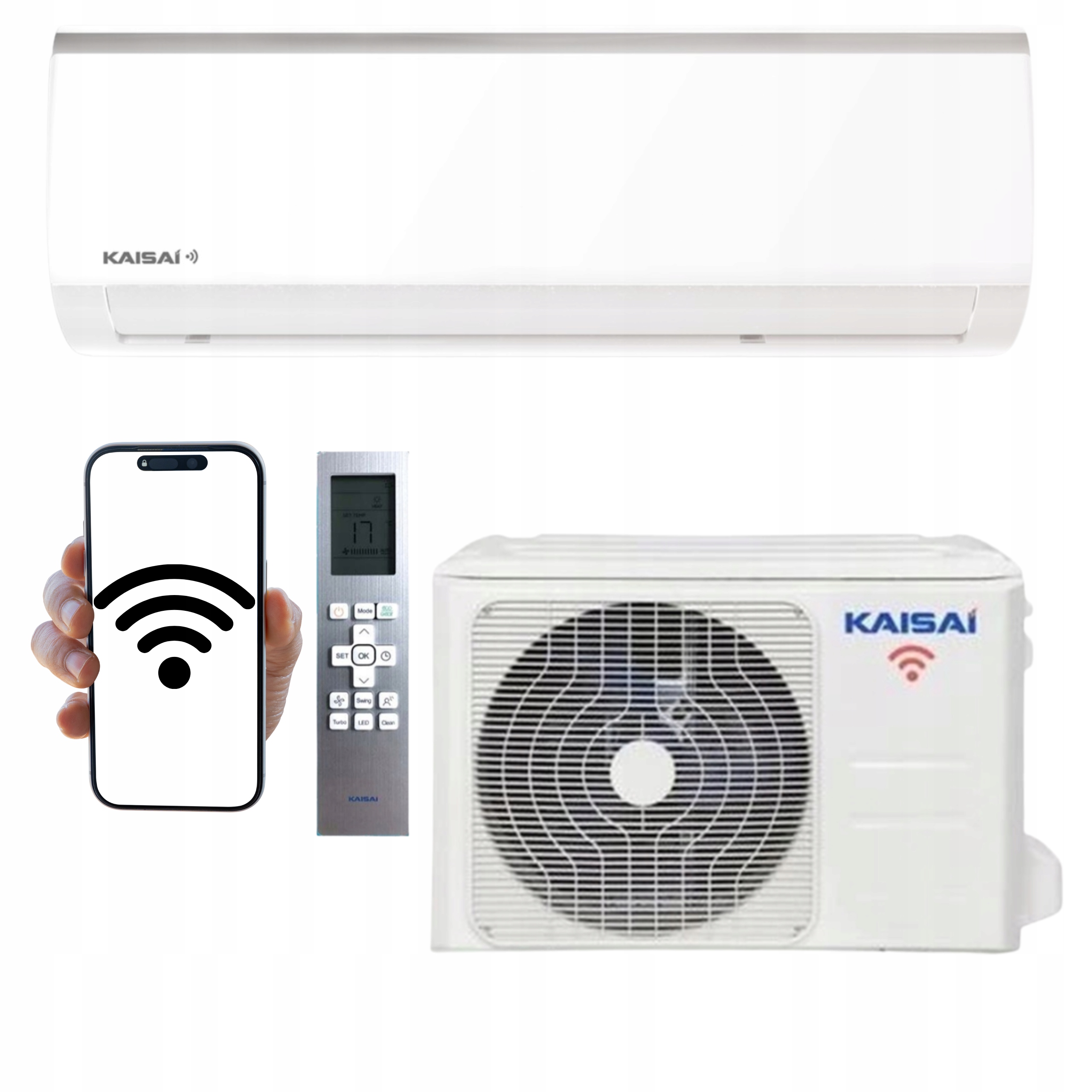 Nástěnná klimatizace Kaisai Fly 3,5 Kw Wifi Klimatizace Do Domu Výkonná