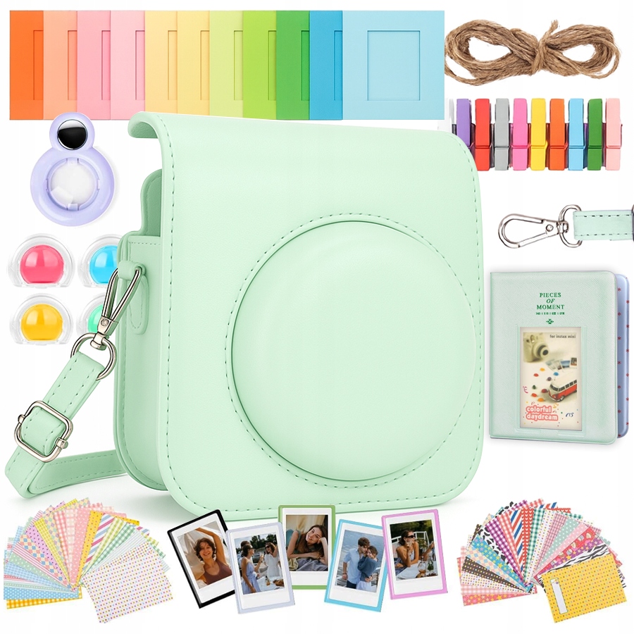 ETUI DO FUJIFILM INSTAX MINI 12 POKROWIEC 8W1 AKCESORIA ALBUM NAKLEJKI