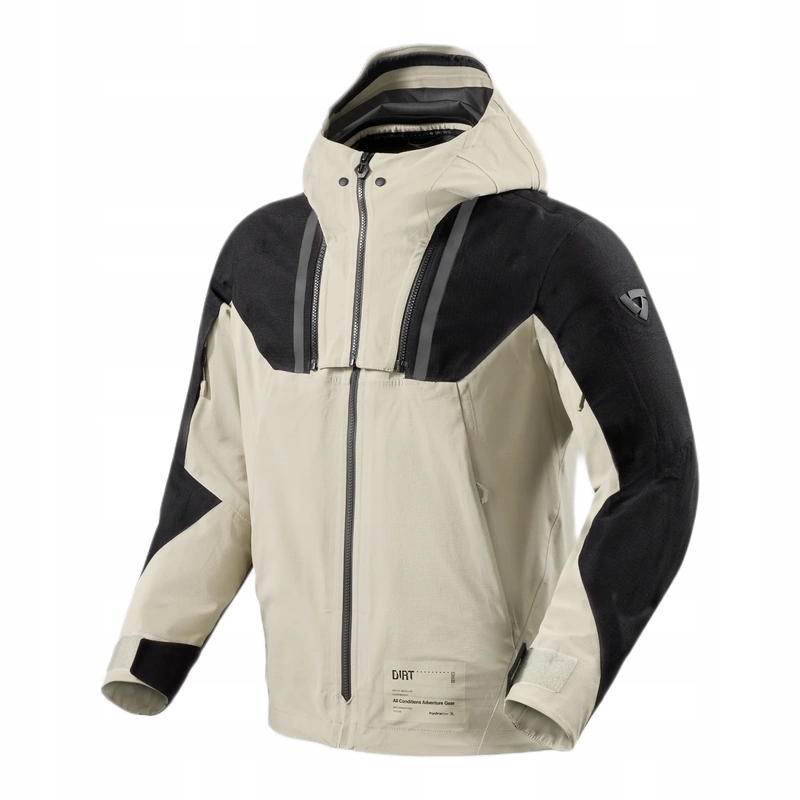 Textilná motocyklová bunda Revit Component 3 H2O Black/sand čierna béžová