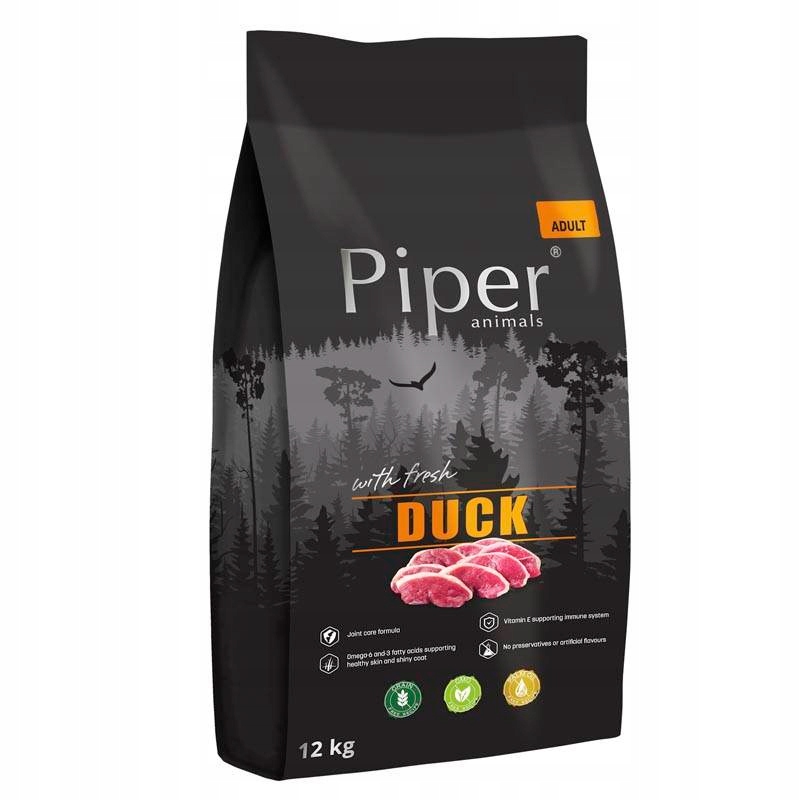 Piper Animals Karma sucha dla psa z kaczką 12 kg