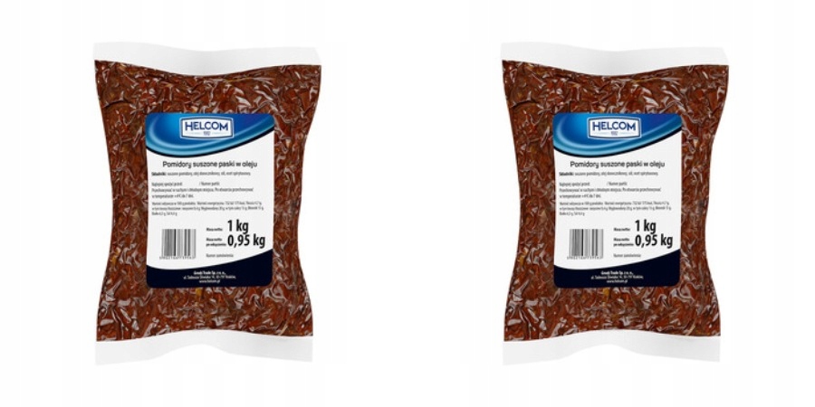 Levně 2x 1000 g Helcom Rajčata sušené proužky v oleji