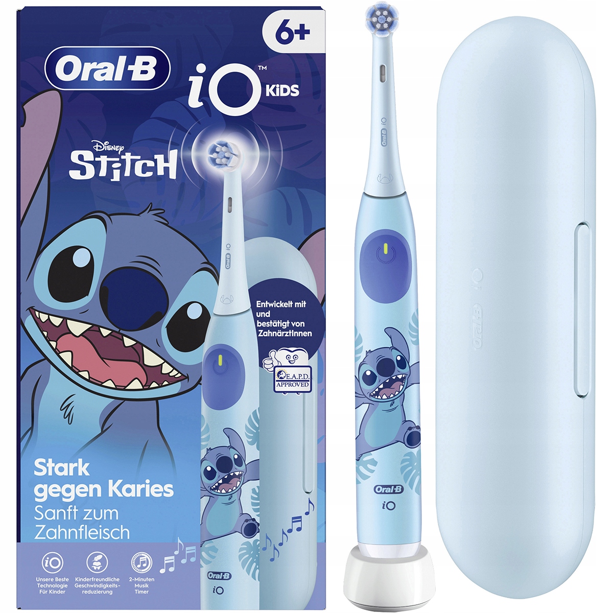 Szczoteczka Elektryczna Magnetyczna Dla Dzieci Oral-b Io Stitch 6+ Etui