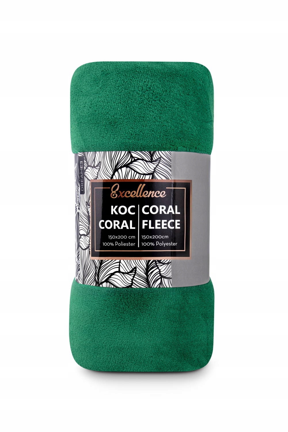 

Koc Coral polar miękki koc 150x200 zielony zieleń