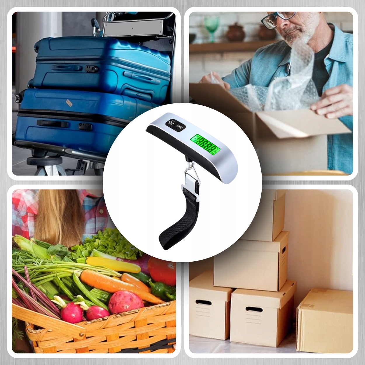 WAGA BAGAŻOWA LOTNICZA TURYSTYCZNA PODRÓŻNA KIESZONKOWA LCD 50kg EAN (GTIN) 4027755501695