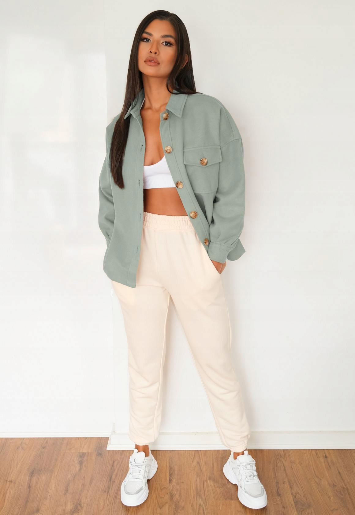 MISSGUIDED TALL KOSZULA WIERZCHNIA OVERSIZE (36) Marka inna