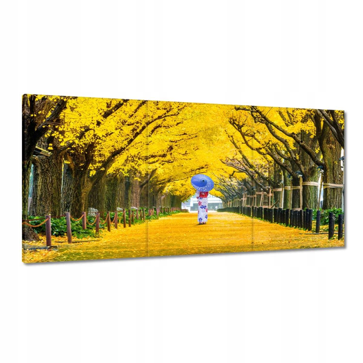 Obrazy 180x90 Japonka v kimono Jeseň