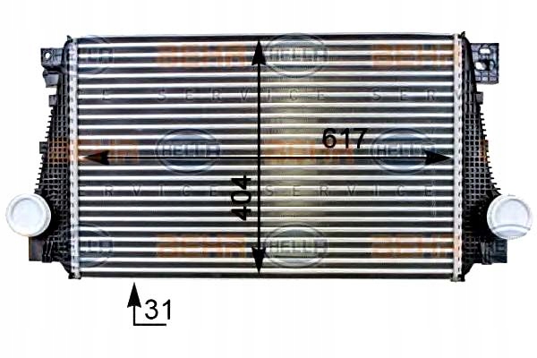 HELLA INTERCOOLER CHŁODNICA POWIETRZA DOŁADOWUJĄCE