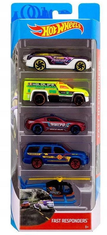 

1 Hot Wheels Pięciopak 5 Aut pack Fast Responders