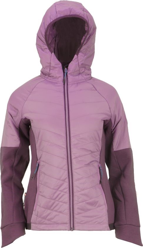 GTS405952L dámská zateplená bunda s kapucí Lilac fialová velikost M
