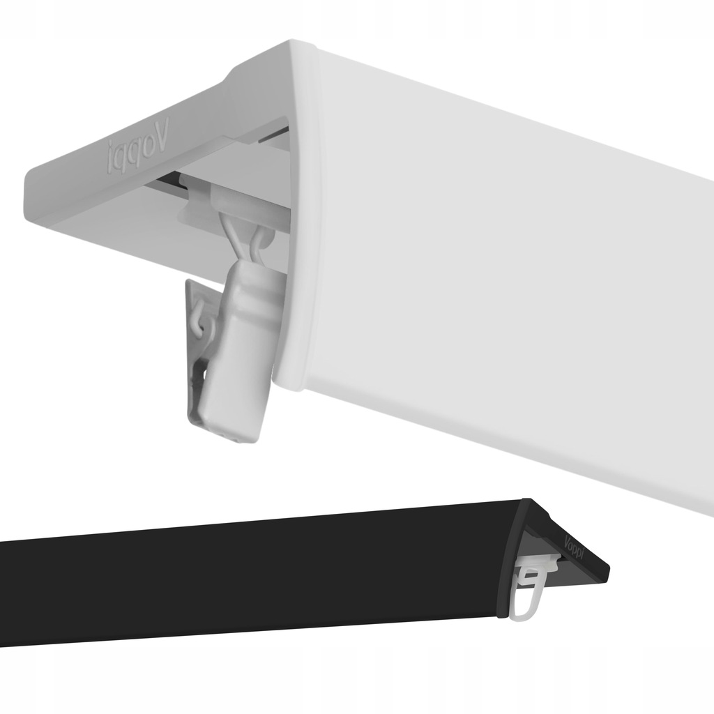 Garnýž Jednoduchý 520 CM Hliníková Stropní Lišta Mřížka Záclonové Tyče