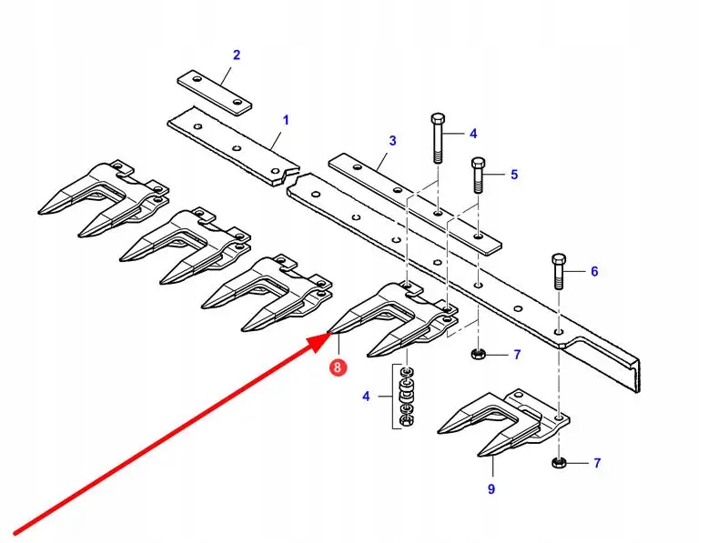 SCH-BAGNET-2.02 Bagnet podwójny Numer katalogowy części JASCH-BAGNET-2.02