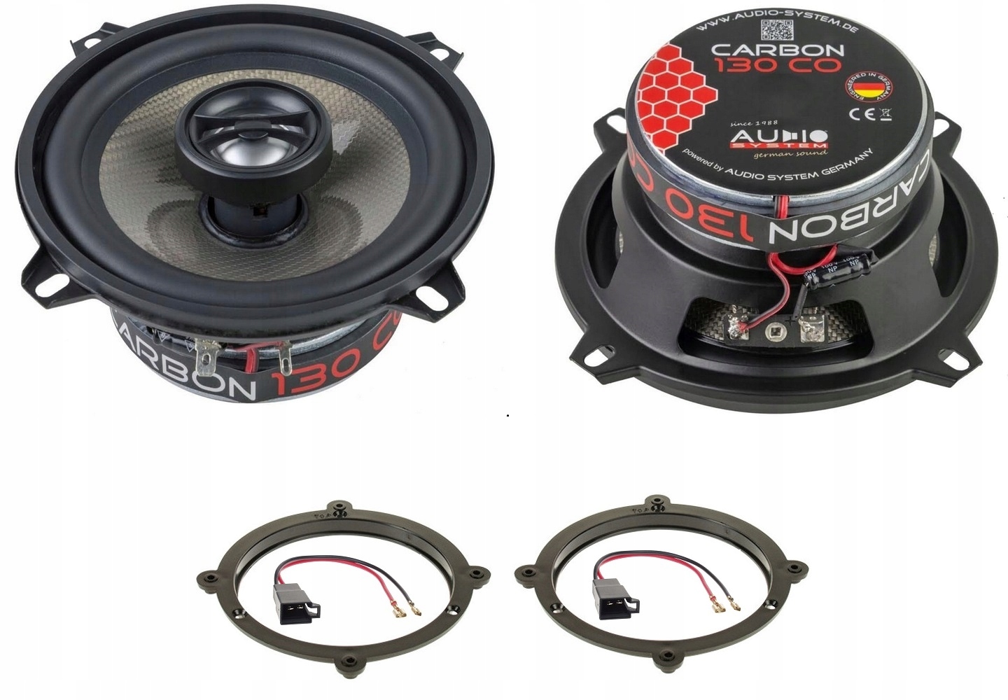 Audio System Carbon 130 Reproduktory do auta Systém Audi A3 8L 130 mm