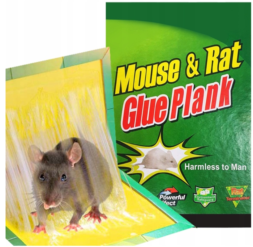 MYSZOŁAPKA LEP ŁAPKA PUŁAPKA NA MYSZY SZCZURY BIG KLEJ NA MYSZY LEPIK