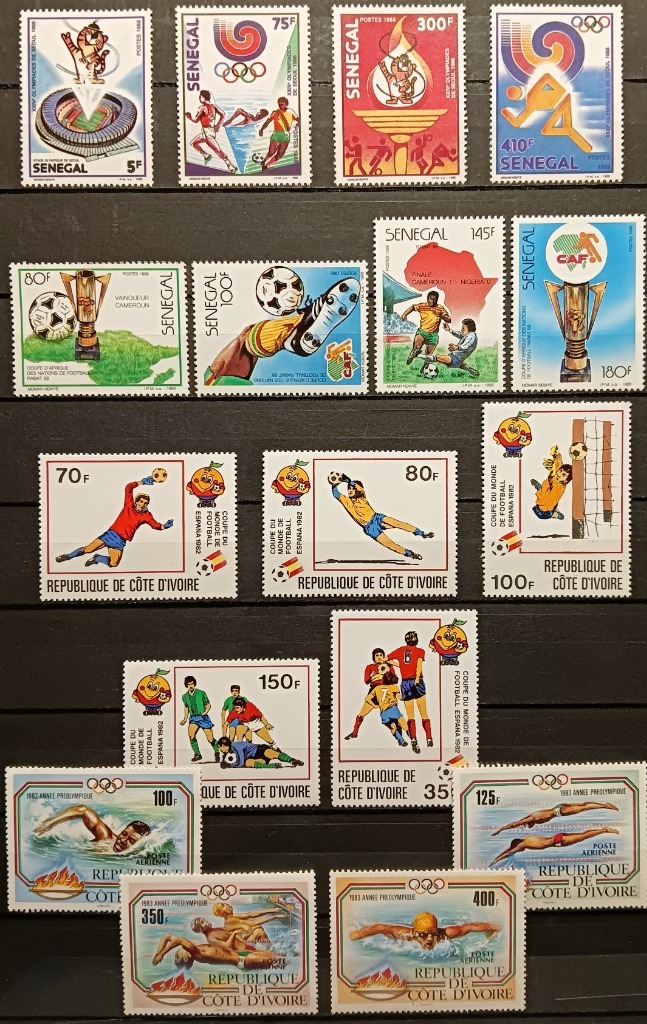 SPORT ŚWIATA - WYBRZEŻE KOŚCI SŁONIOWEJ, SENEGAL ** - czysty - 114,85 PLN