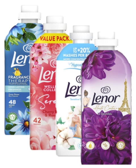Lenor 1.2L Płyn do płukania 1200ml zestaw 4 szt