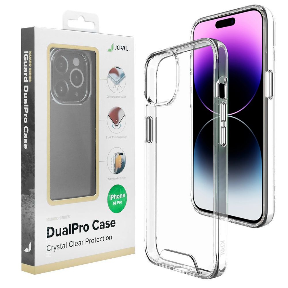

Etui do Apple iPhone 14 Pro, Jcpal DualPro Clear