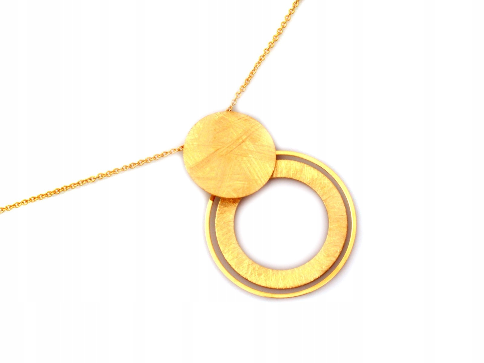 Stříbrný pozlacený náhrdelník s saténovým přívěskem 925 5.84 dárek pro ženu