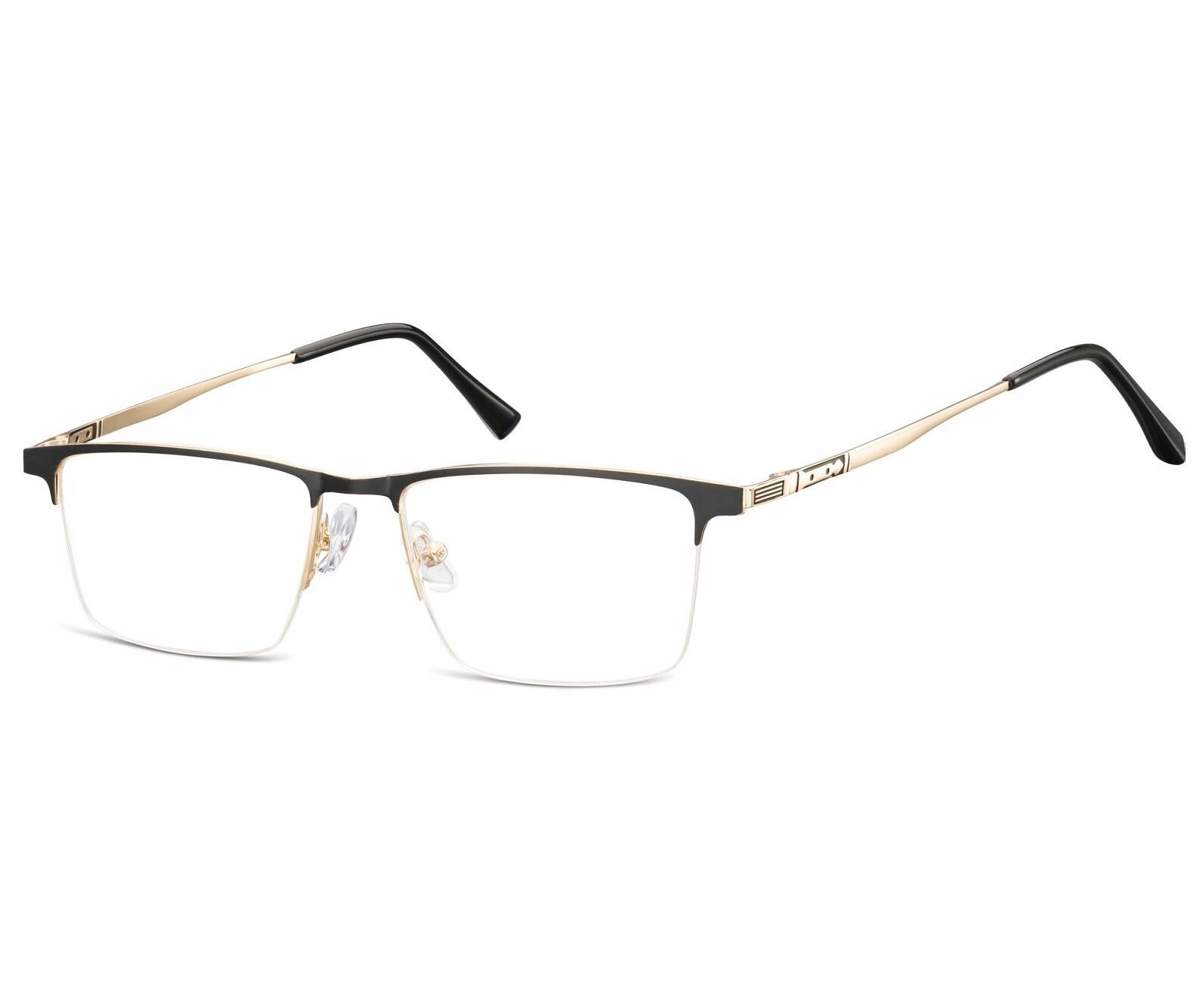 Okulary prostokątne Zerówki Korekcyjne Żyłkowe