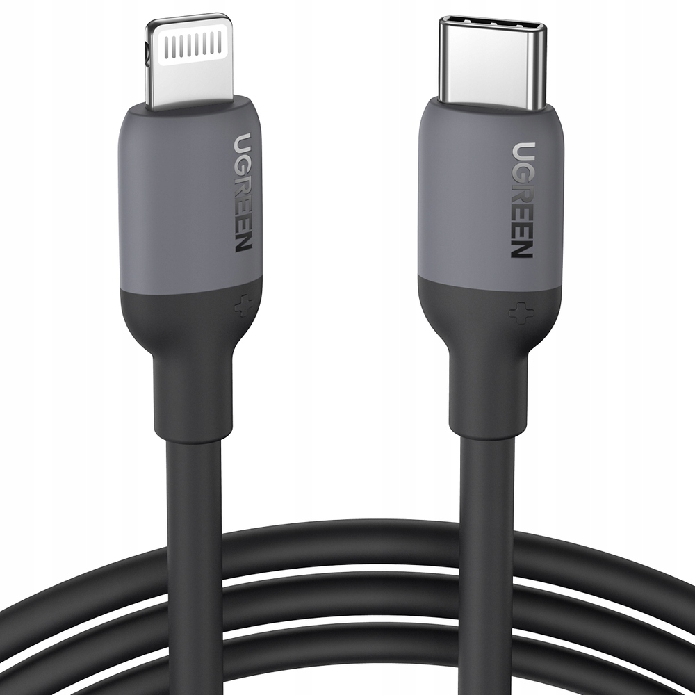 Kabel pro rychlé nabíjení iPhone Usb-c Lightning Pd 20W 1 m černý