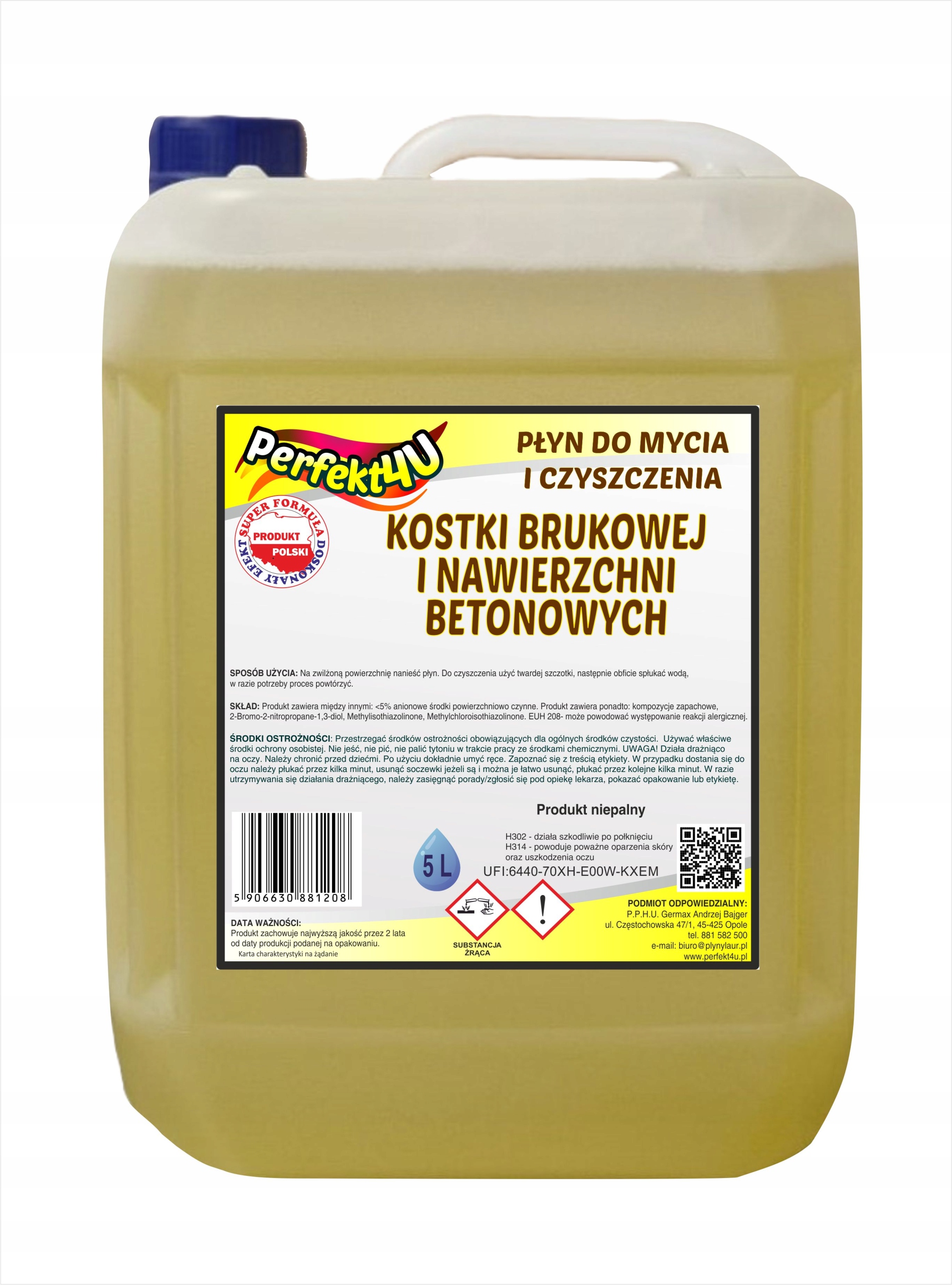 Levně Přípravek Na Čištění Dlažebních Kostek A Betonu (OP.5L) od perfekt4u