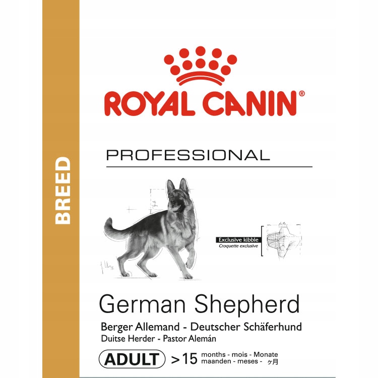 Levně Royal Canin German Shepherd Adult 16 kg Krmivo pro dospělé německé ovčáky od 15 měsíců