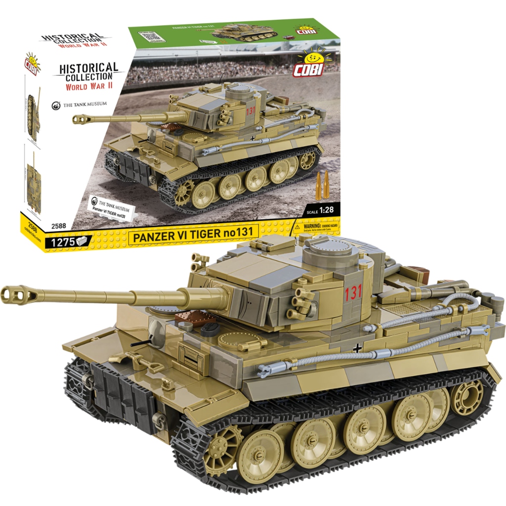 KLOCKI COBI 2588 czołg Panzer VI Tiger no131HC WW2 1275 El. Tygrys