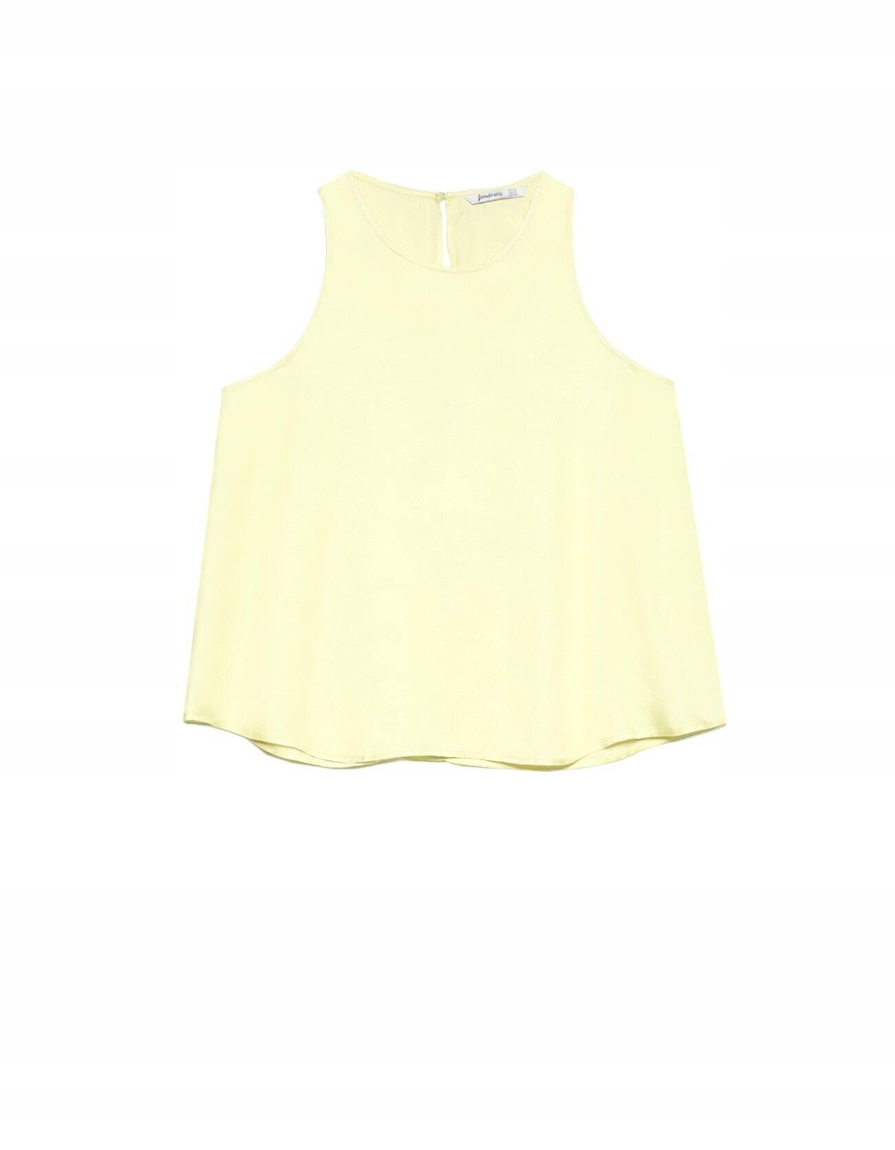 C0132 STRADIVARIUS__MM8 ŻÓŁTY ZWIEWNY TOP__L Rozmiar L