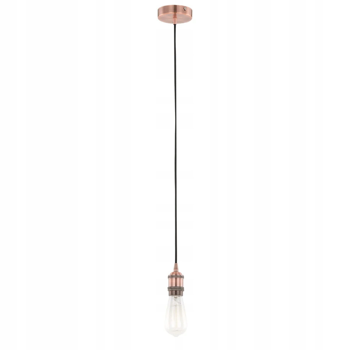 Závěsná měděná loftová retro lampa nad stůl, barový ostrov Italux