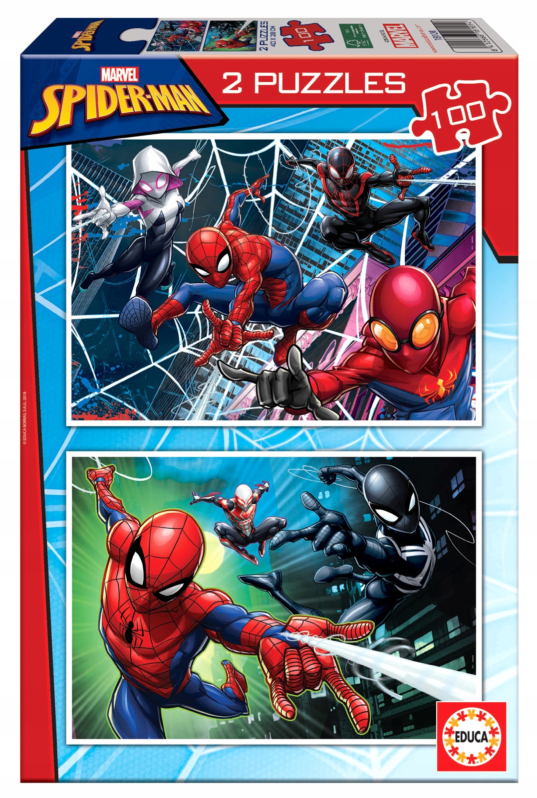 

Educa Puzzle 2 x 100 el Spider-Man