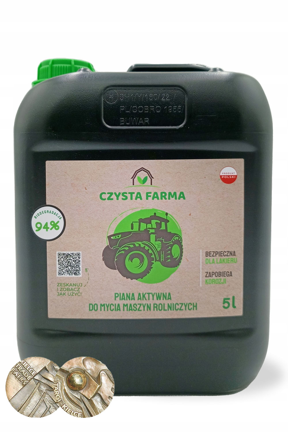 Piana aktywna do mycia maszyn rolniczych Czysta Farma 5 L