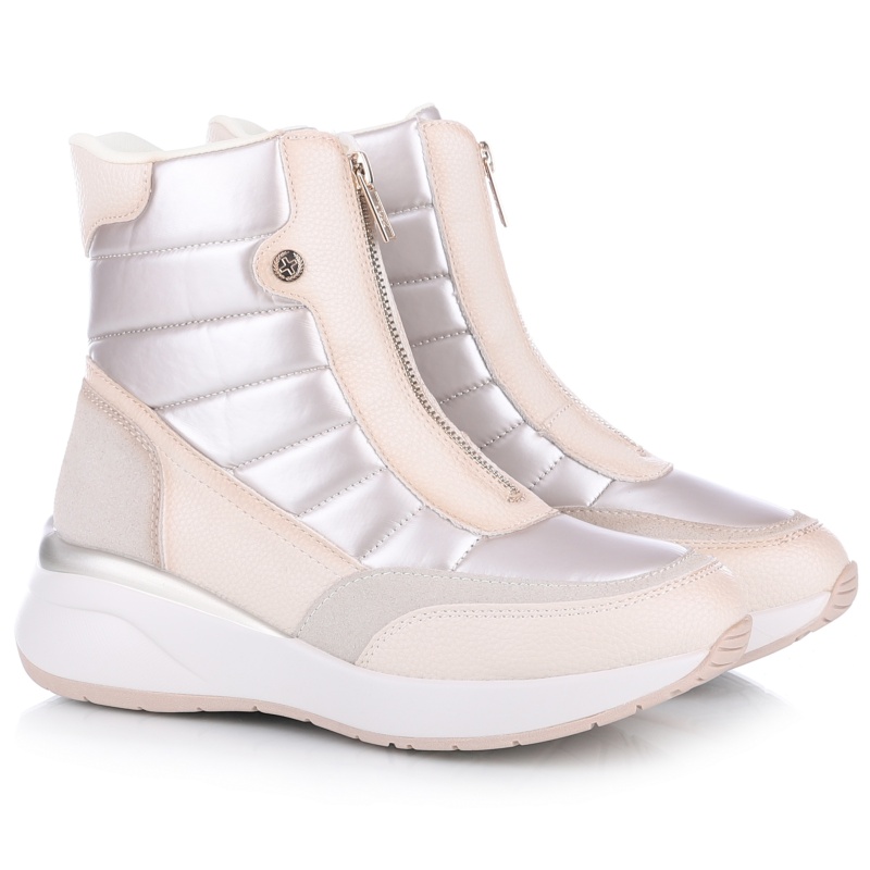 Dámské kotníkové boty Xti 143194 Bn.c. Beige béžové Eko Kůže VEL.40