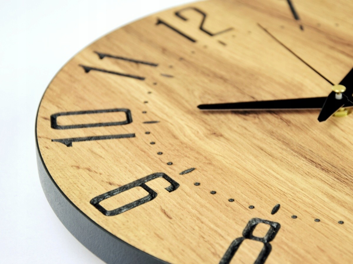 Zegar 30cm ścienny Dąb Wotan 30Z24B Modern Typ ścienny