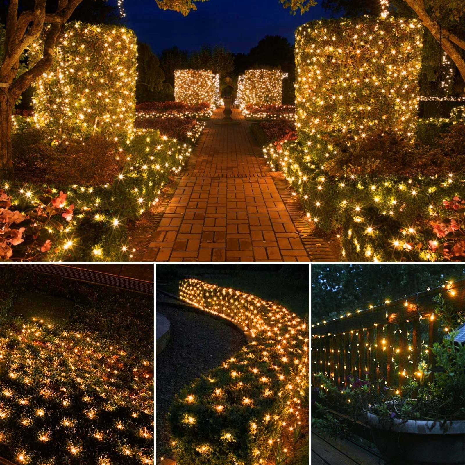 CORST SOLARNA SIATKA ŚWIETLNA LAMPKI ZEWNĘTRZNE 200 LED 3,6x1,5m — miniatura 6