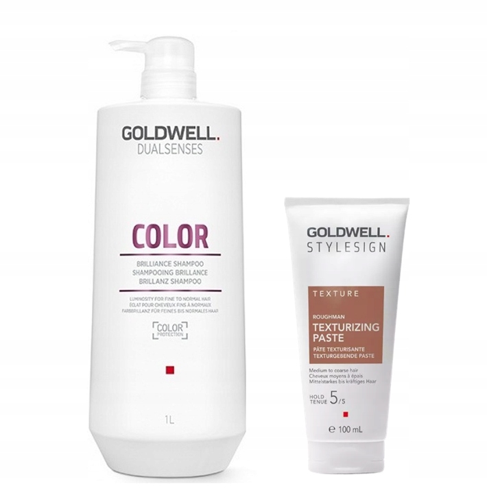 Goldwell Roughman matující pasta 100 ml Color Brilliance šampon 1000 ml