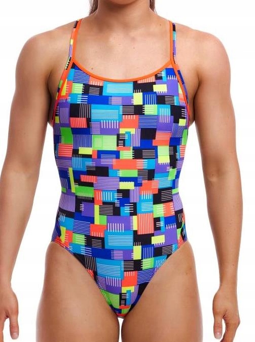 Jednodílné plavky Funkita Chip Set Diamond Back 14 (UK36) L