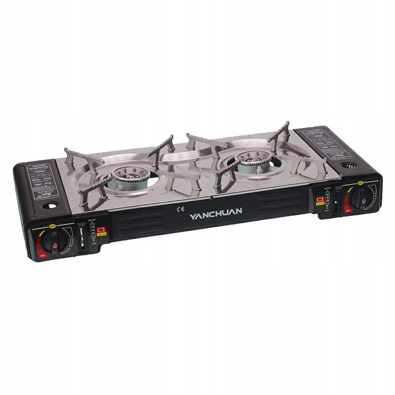 Plynový turistický vařič na plyn Kartuš nebo láhev do 3 kg Dva hořáky Kg