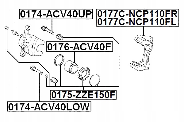 FEBEST TULEJA PROWADNICA ZACISKU HAMULCA PRZEDN TOYOTA RAV4 Producent części Febest