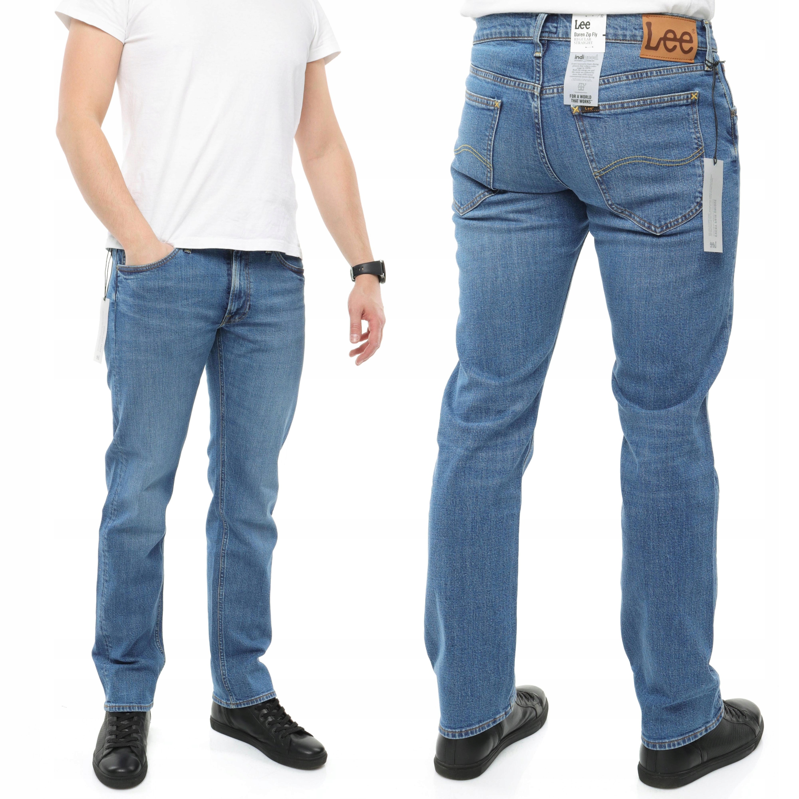 

Lee Daren Zip spodnie męskie proste jeansy W32 L32