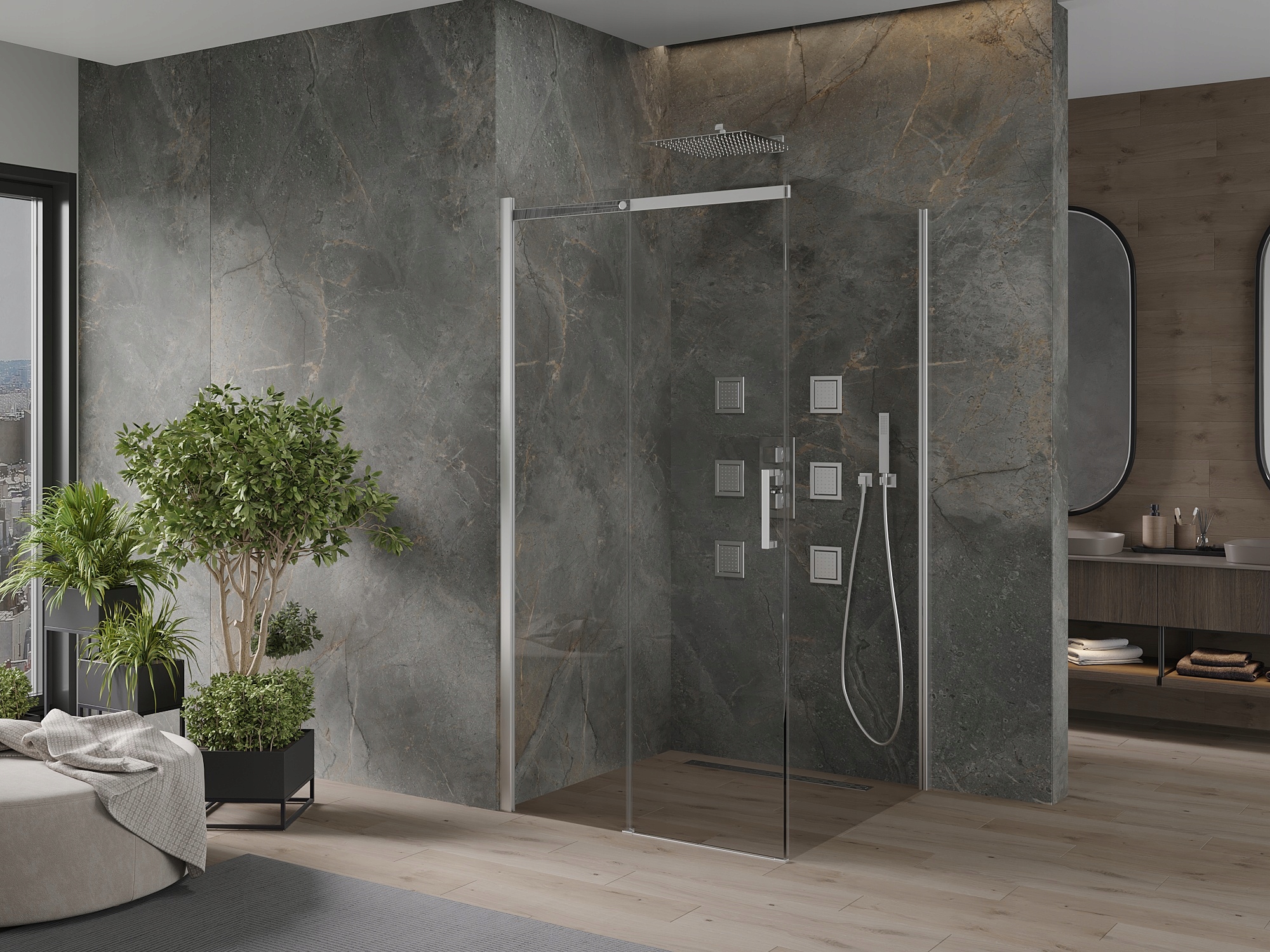 MEXEN OMEGA KABINA PRYSZNICOWA 100 x 100 SZKŁO 8mm Marka Mexen