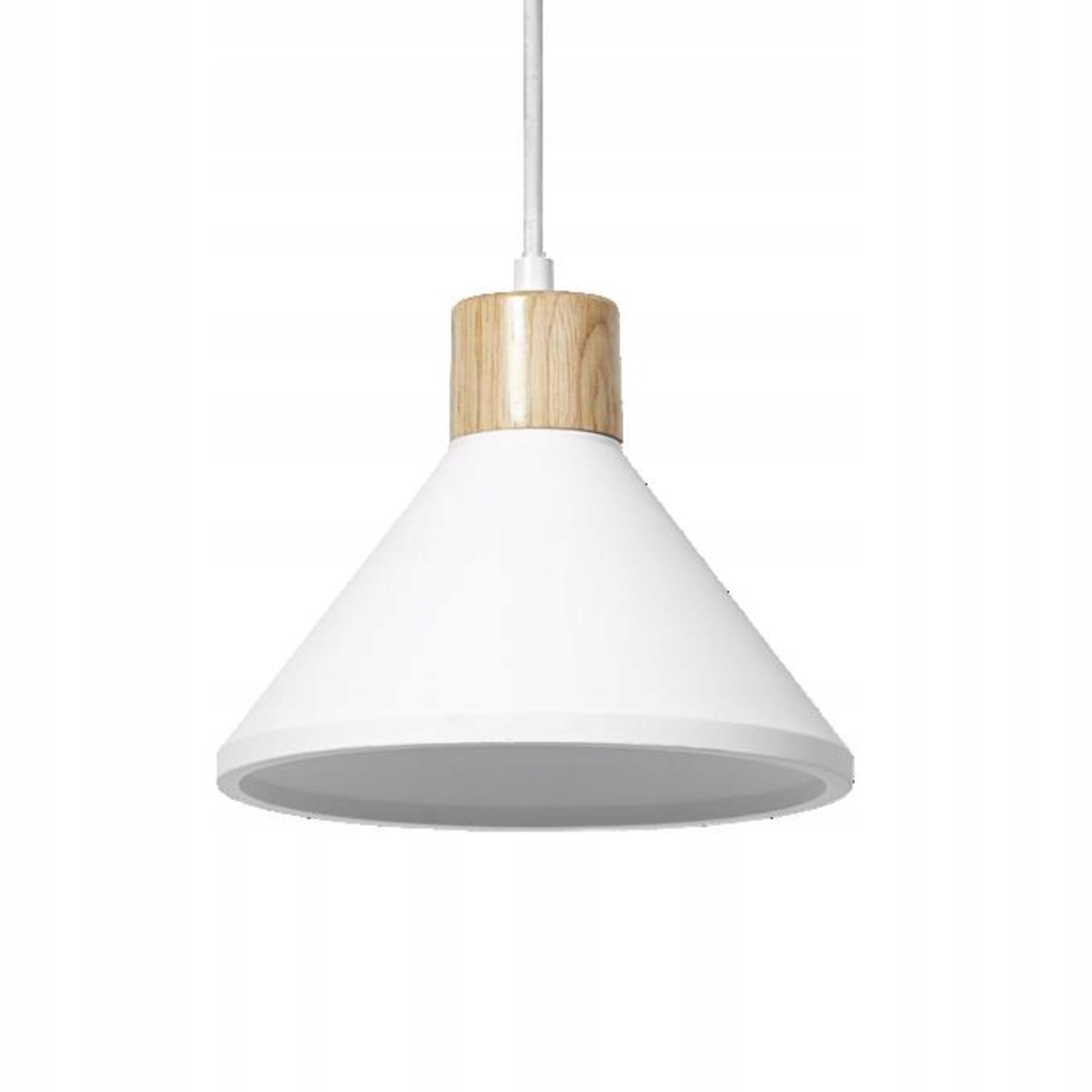 Ledvance závesné svietidlo Plaster Wood 220 mm E27 biele 4058075838406