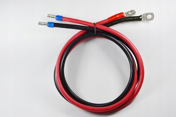 Kabel k invertoru 35 mm2 Lgy 250 cm M8 propojovací akumulátor