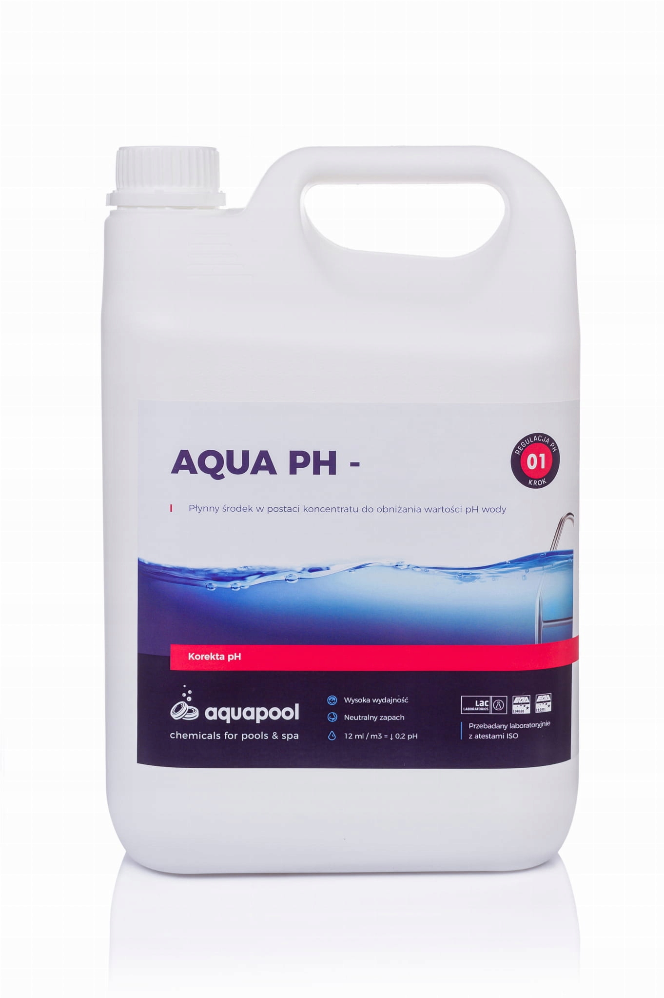 

pH Minus Do Basenu Chemia Basenowa pH- 5L
