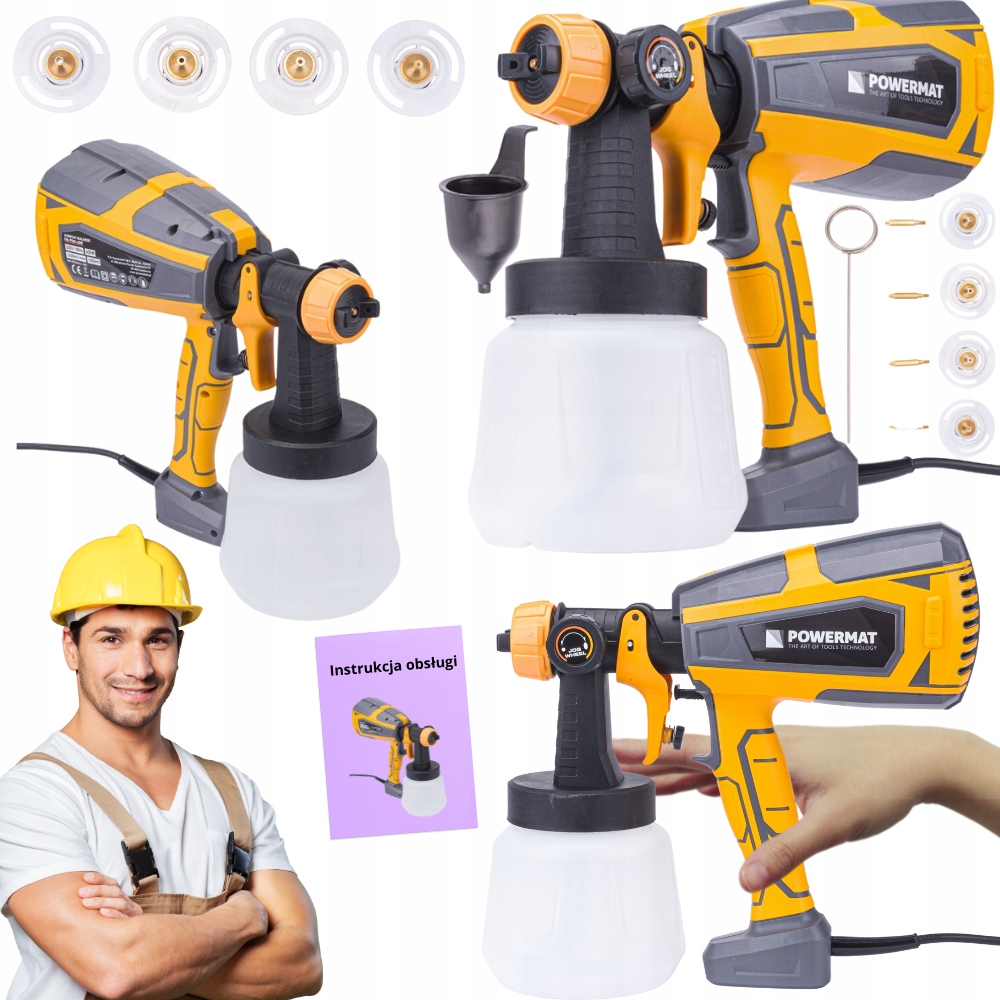 PISTOLET DO MALOWANIA ŚCIAN AGREGAT MALARSKI 600W