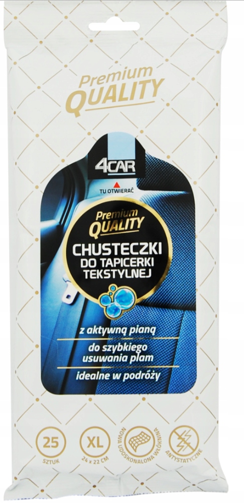 

4 Car chusteczki do Tapicerki Teskstylnej