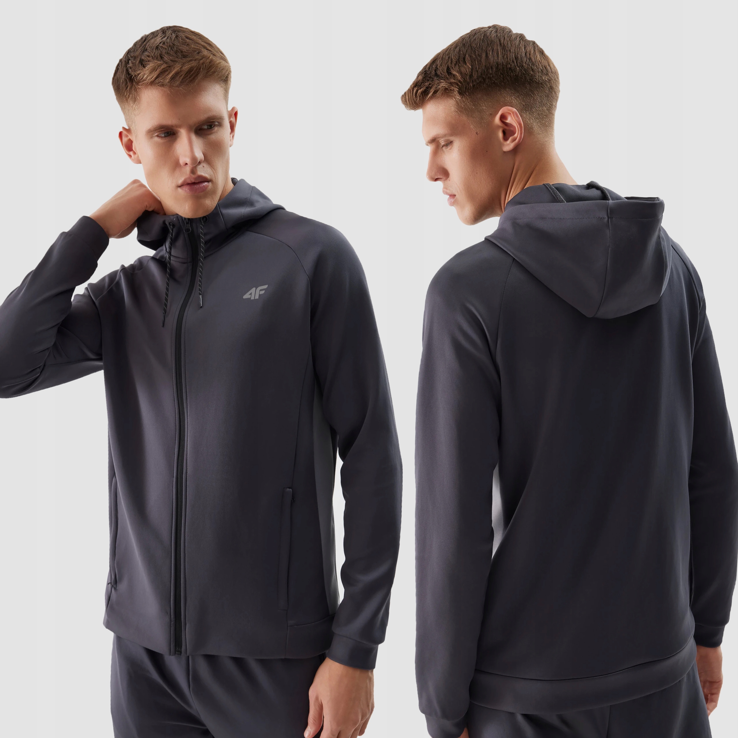 Pánská Mikina 4F Rozepínací Mikina S Kapucí TFSWM393 SS24 S